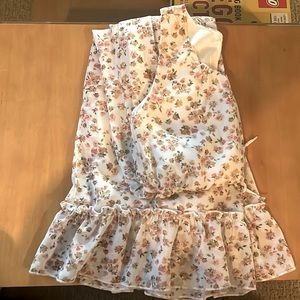 Amy Byer floral jumpsuit girls 10-12